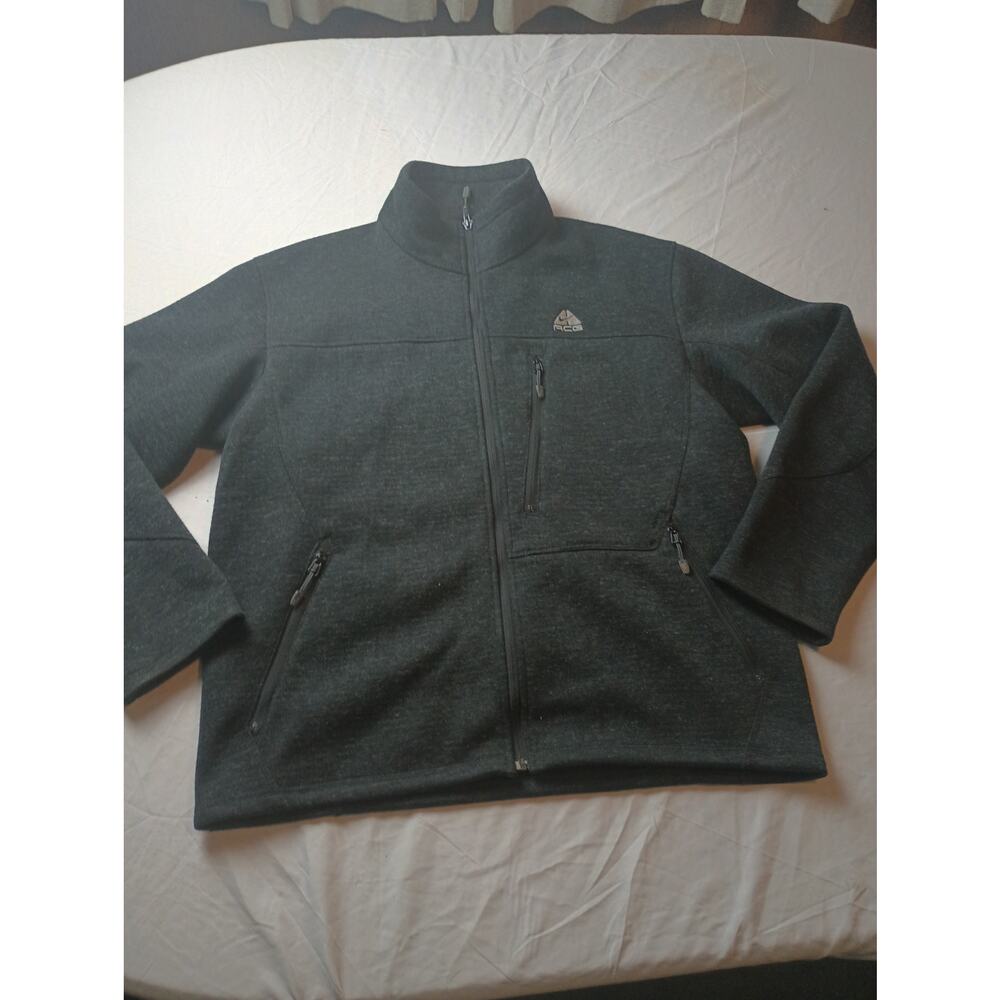 Nike ACG Women Light Weight Coat Size Large Gray Full Zip